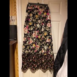 Long Flower Skirt